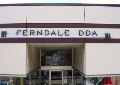 Ferndale DDA Routed Aluminum Letters Painted – Ferndale Michigan