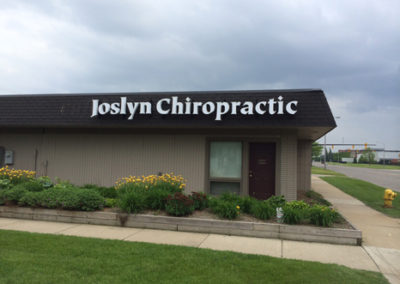 Joslyn Chiropractic Channel Letters LED Illumiated Wall Sign – Pontiac Michigan