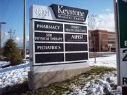 Keystone Ground Sign with Tenant Listings – Wixom Michigan