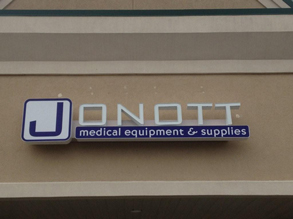 Jonott Medical Equipment Channel Letter LED Illuminated Wall Sign – Farmington Hills Michigan