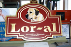 Lor-Al Carved Sign with Gold Leaf Lettering