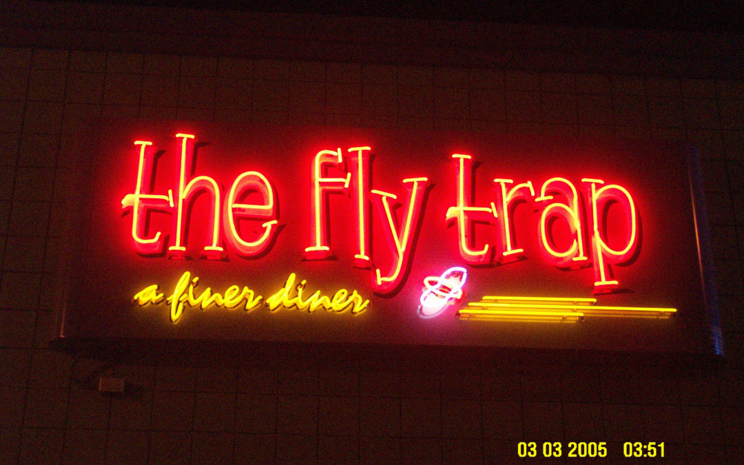 The Fly Trap Neon Sign Outdoor – Ferndale Michigan