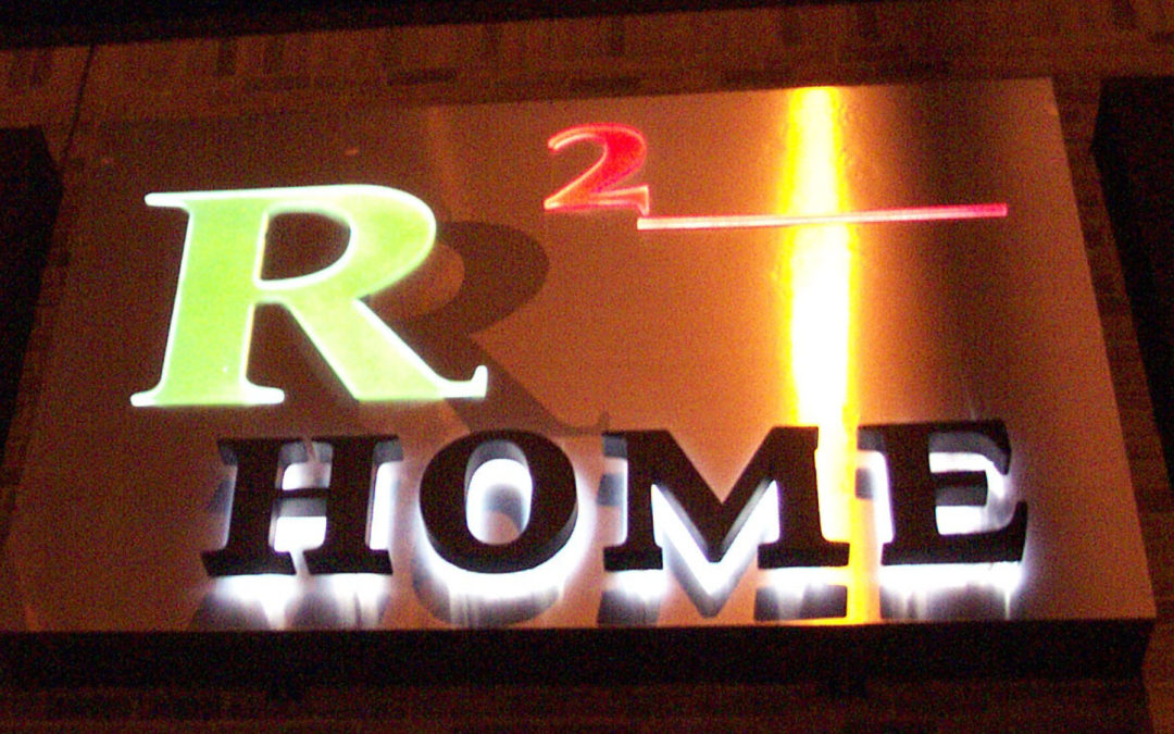 R2  Home Sign with Reverse Channel Letters – Michigan