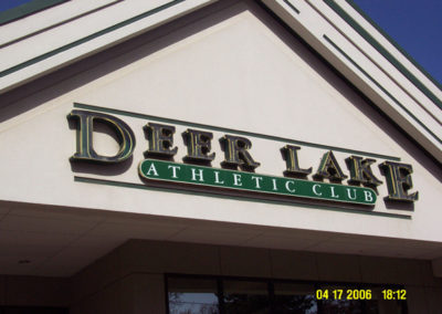 Deer Lake Athletic Club Channel Letter Sign – Clarkston Michigan