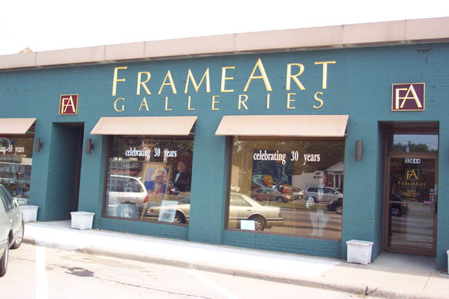 FrameArt Galleries Carved and Gold Leaf Pin Mounted Letters Sign –  Birmingham Michigan