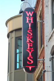 Whiskeys Neon Wall Sign – Pontiac Michigan