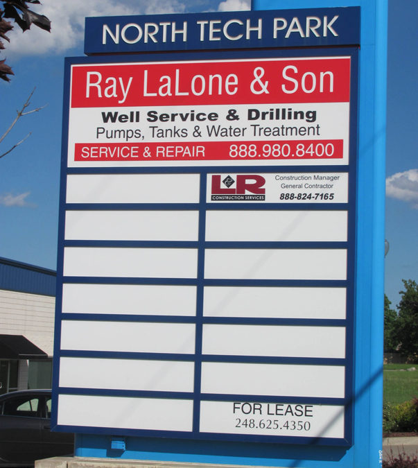 North Tech Park Multi Tenant Sign – Clarkston Michigan