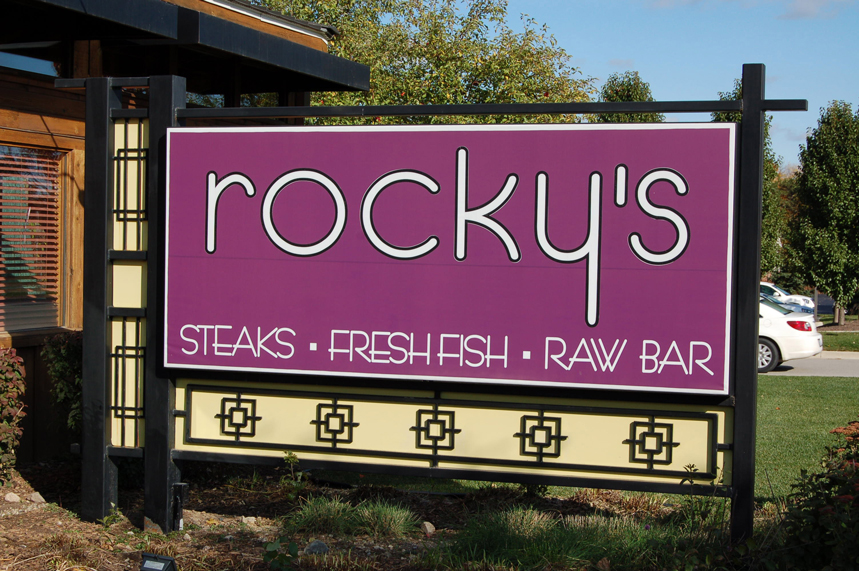 Rocky’s Restaurant Ground Sign